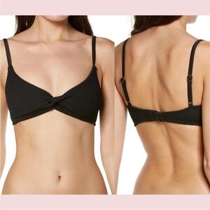 Good American Always Fits Twist Bikini Top